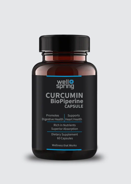 Wellspring Curcumin BioPiperine Capsules